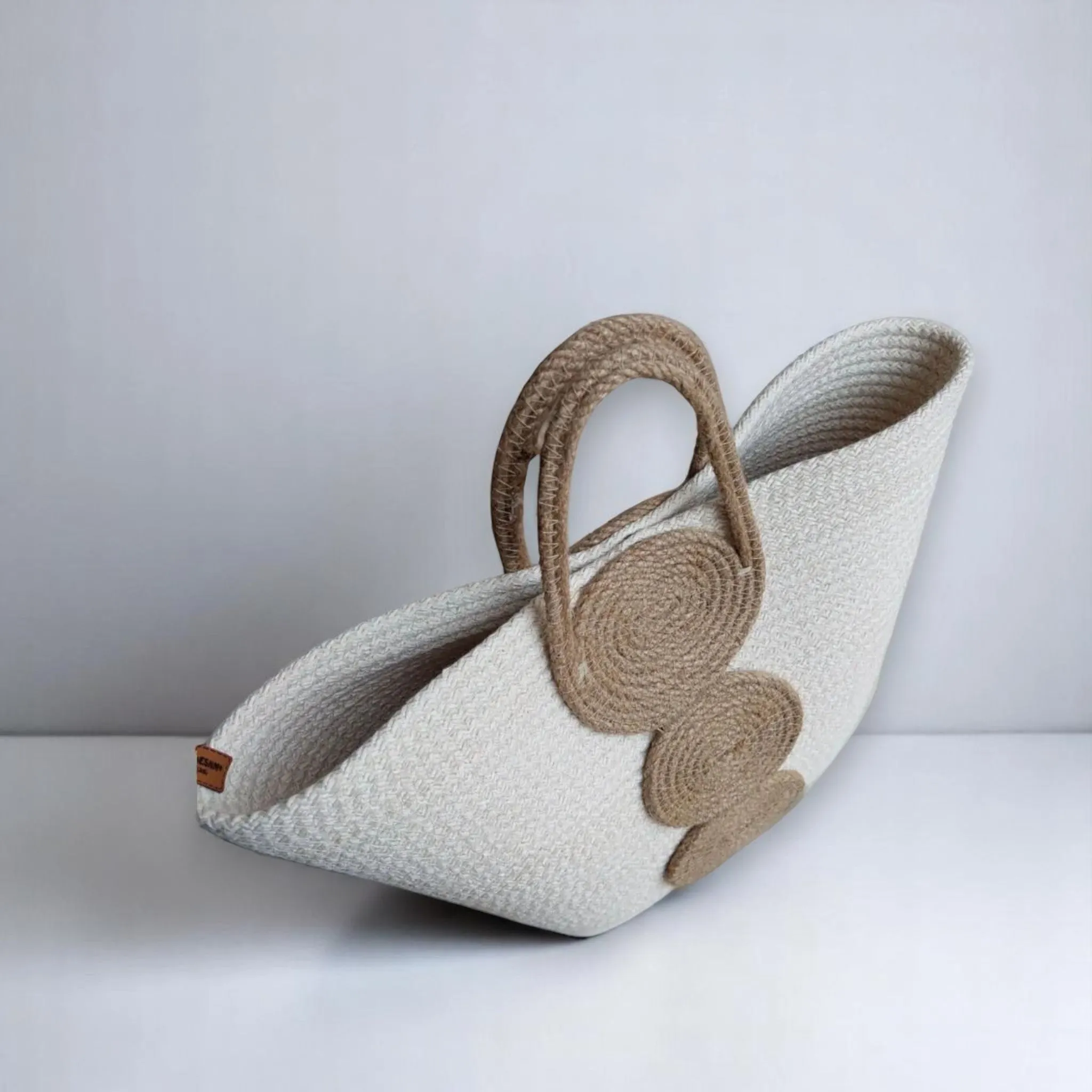 100% Handcrafted Natural Boho Woven Straw Bag