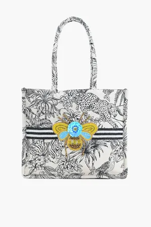 Jungle Jamboree Structured Tote Bag