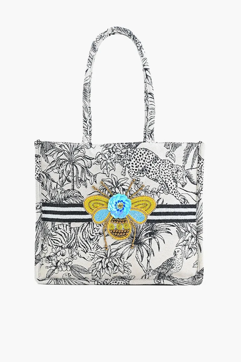 Jungle Jamboree Structured Tote Bag