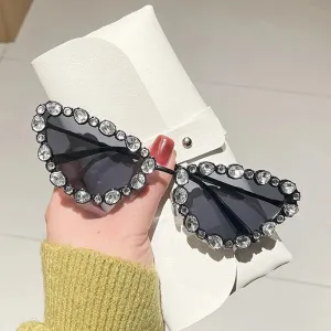 Leanne Rhinestone Cateye Sunglasses
