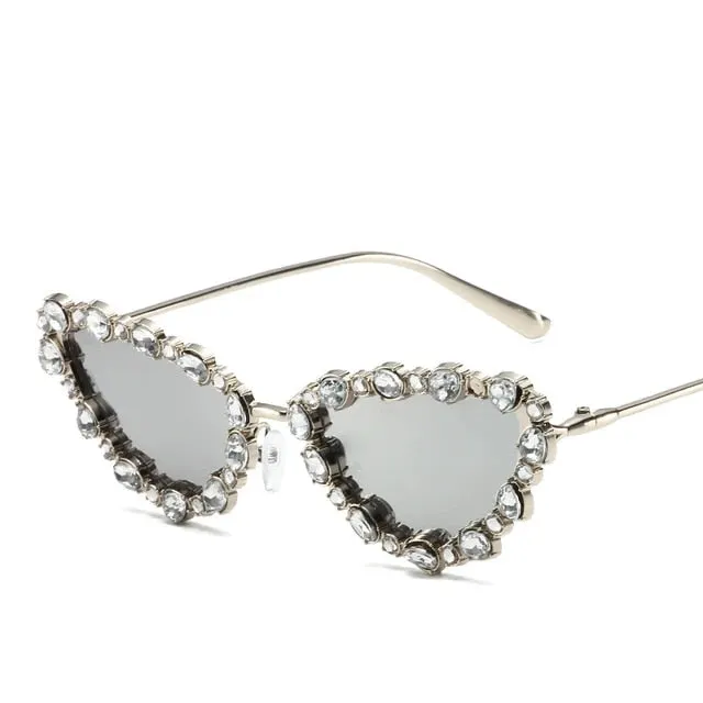 Leanne Rhinestone Cateye Sunglasses