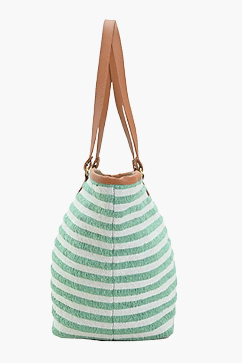 Linea Pista Green Tote Bag
