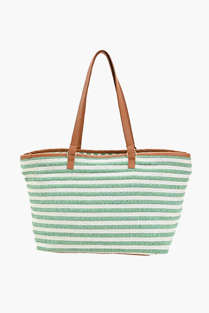 Linea Pista Green Tote Bag