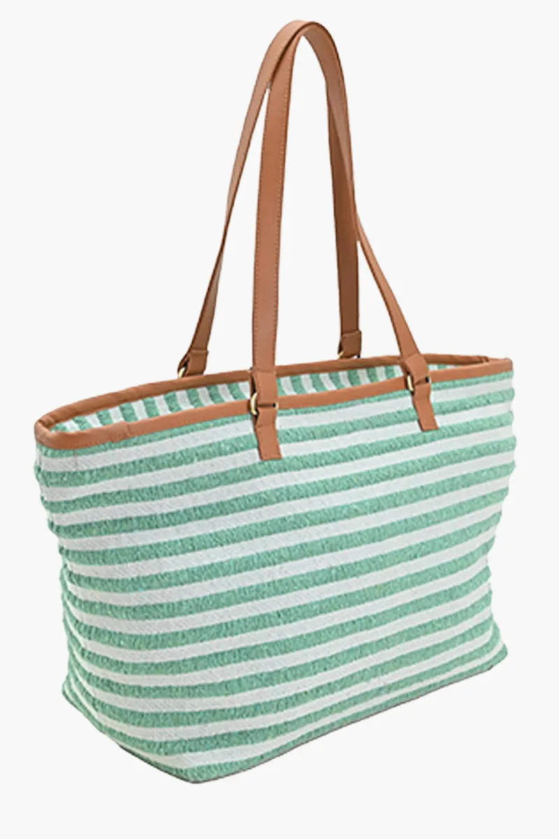 Linea Pista Green Tote Bag