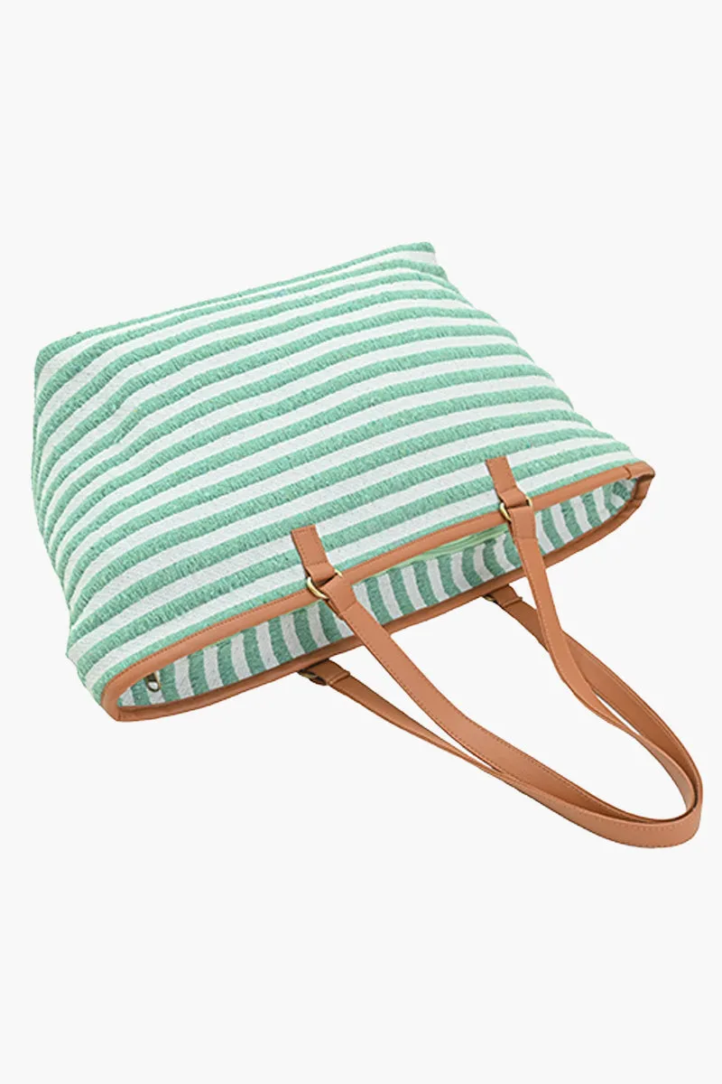 Linea Pista Green Tote Bag