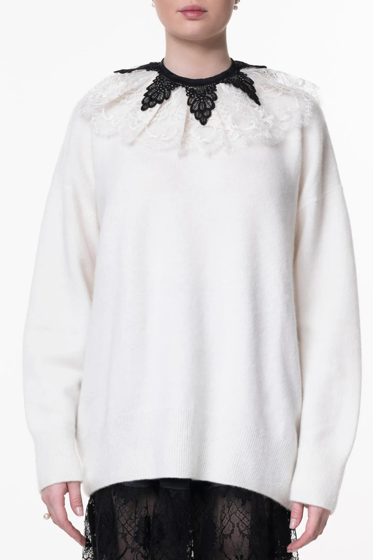 Margaret Ruffled Cotton Lace Collar