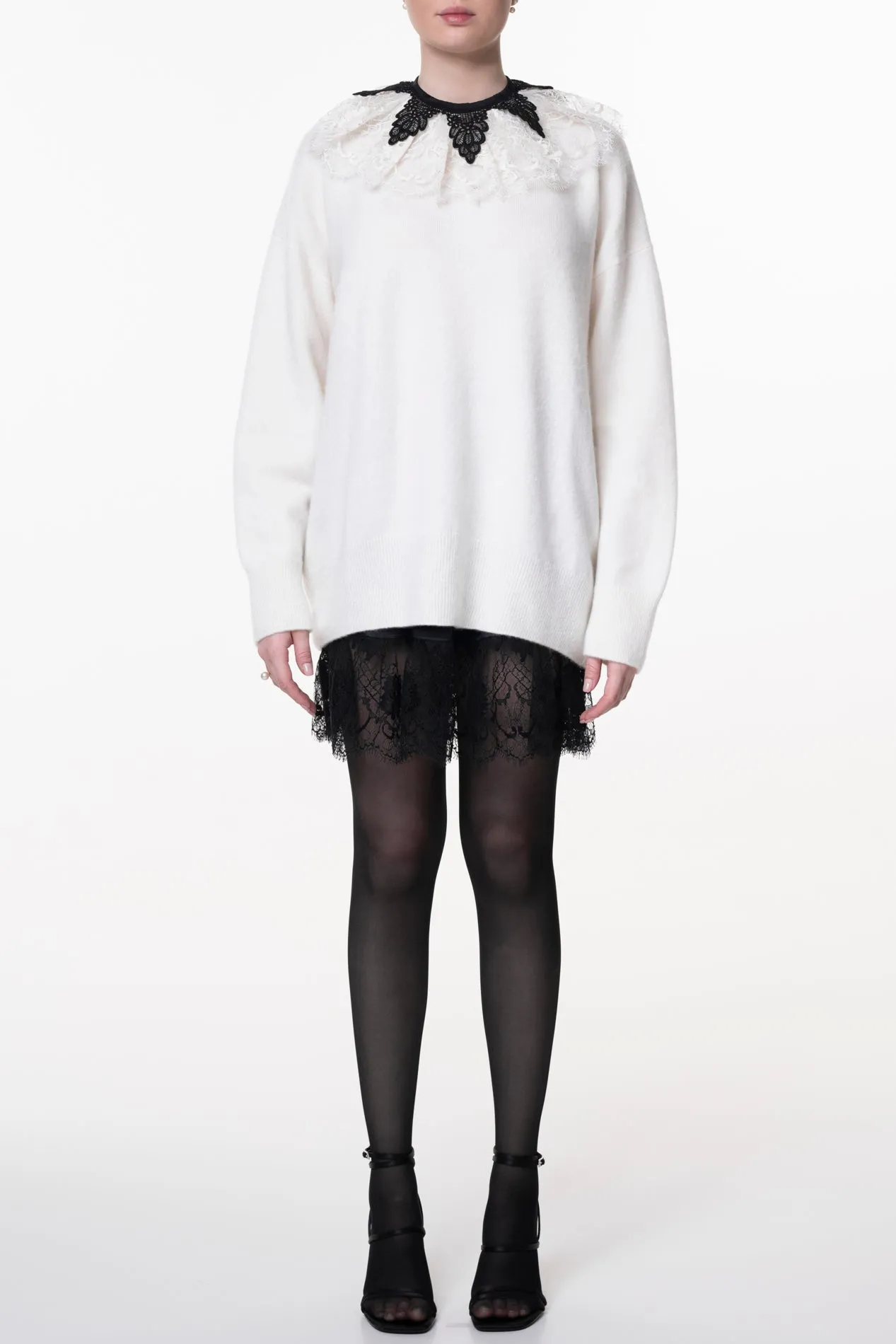 Margaret Ruffled Cotton Lace Collar