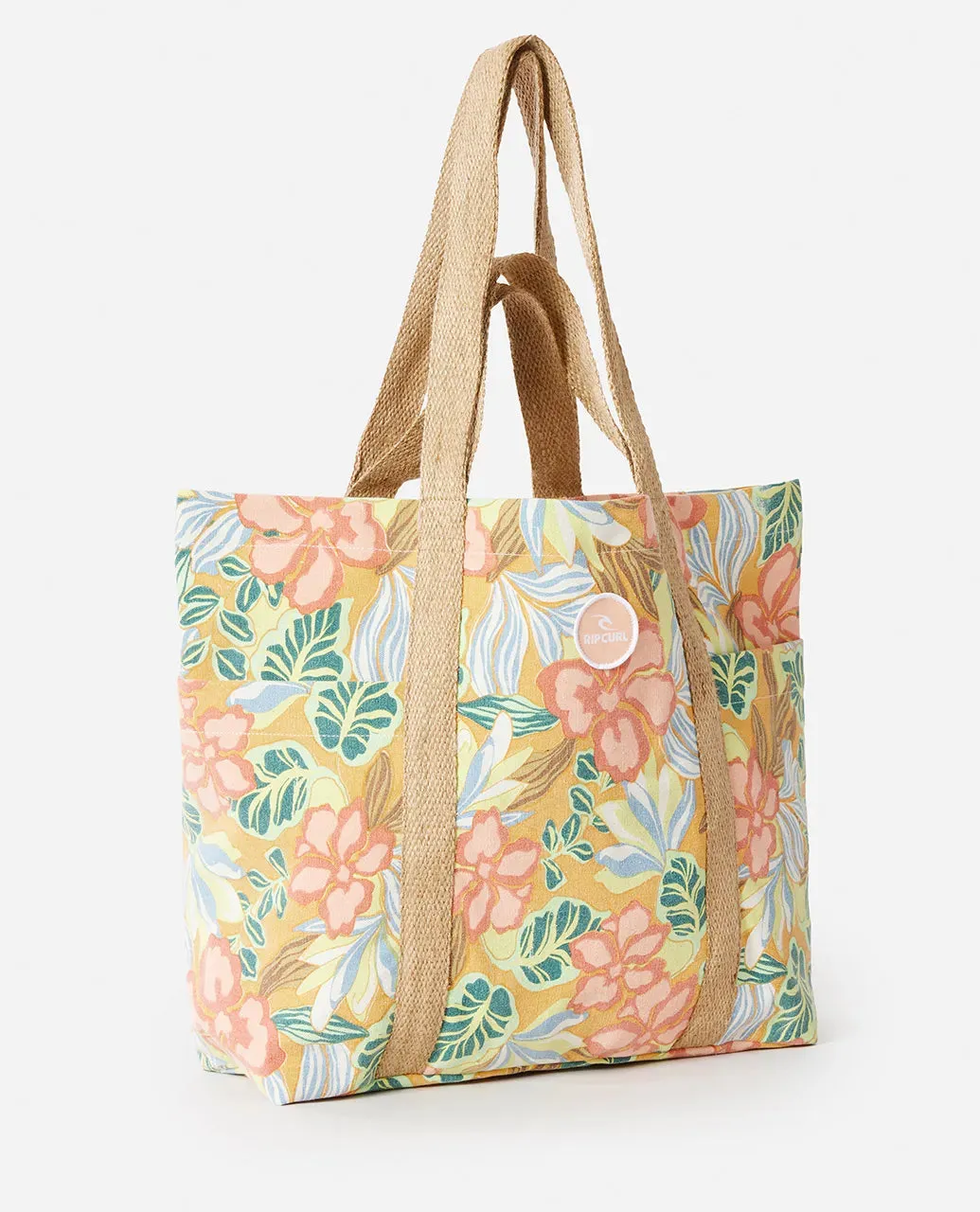 Rip Curl Women's Organic Canvas 29L Beach Tote Bag Light Orange 017WSB-3473